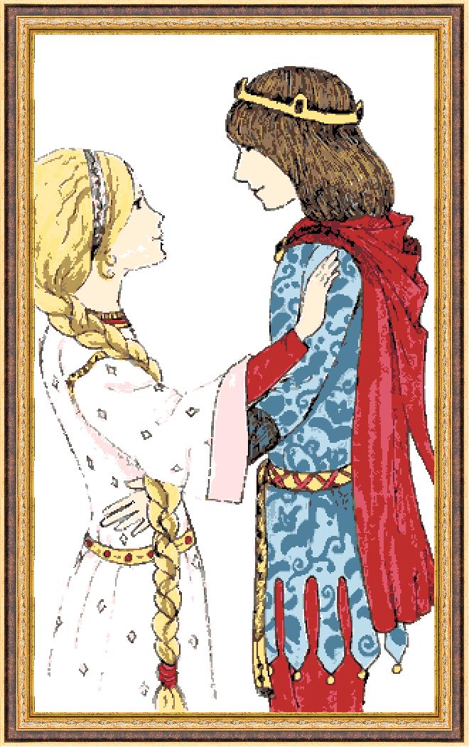 Гоблен - Принцът и принцесата